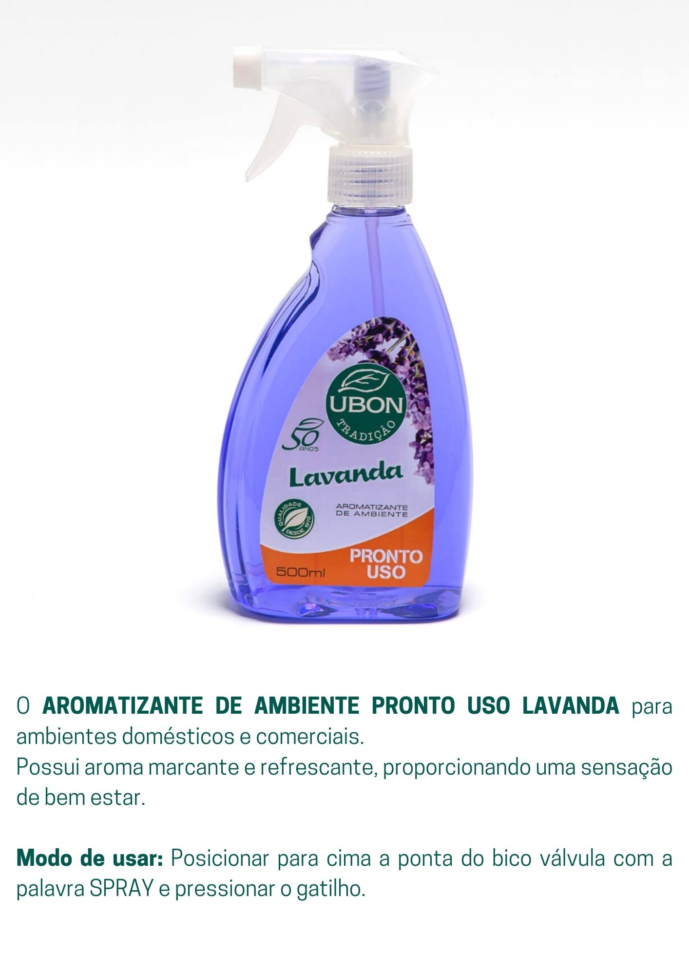 Aromatizante de ambiente Pronto Uso Lavanda 500ml