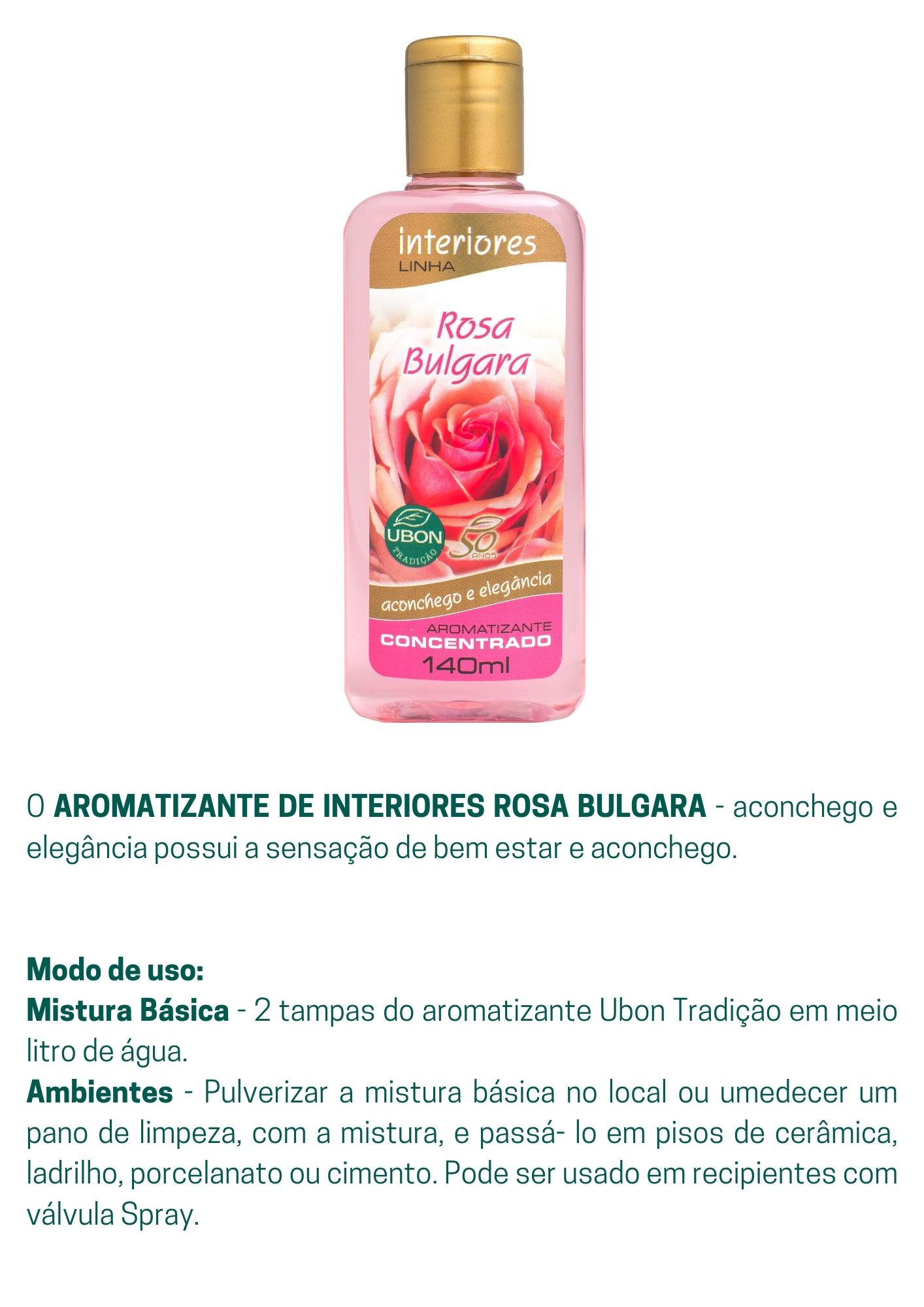 Aromatizante de Interiores Rosa Bulgara 140ml