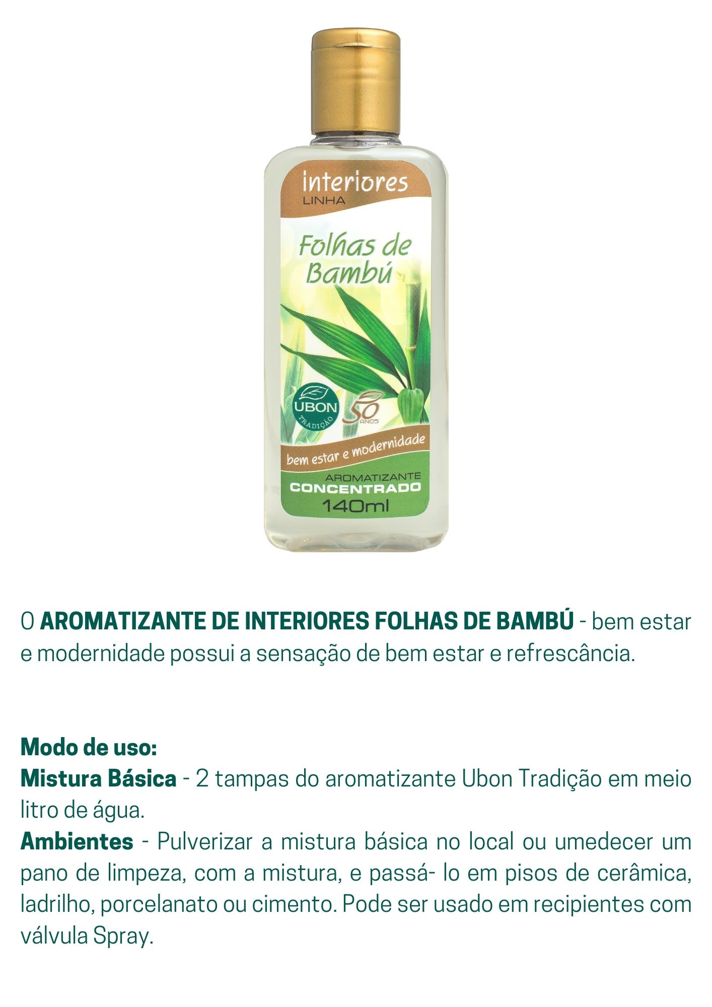 Aromatizante de Interiores Folhas de Bambú 140ml