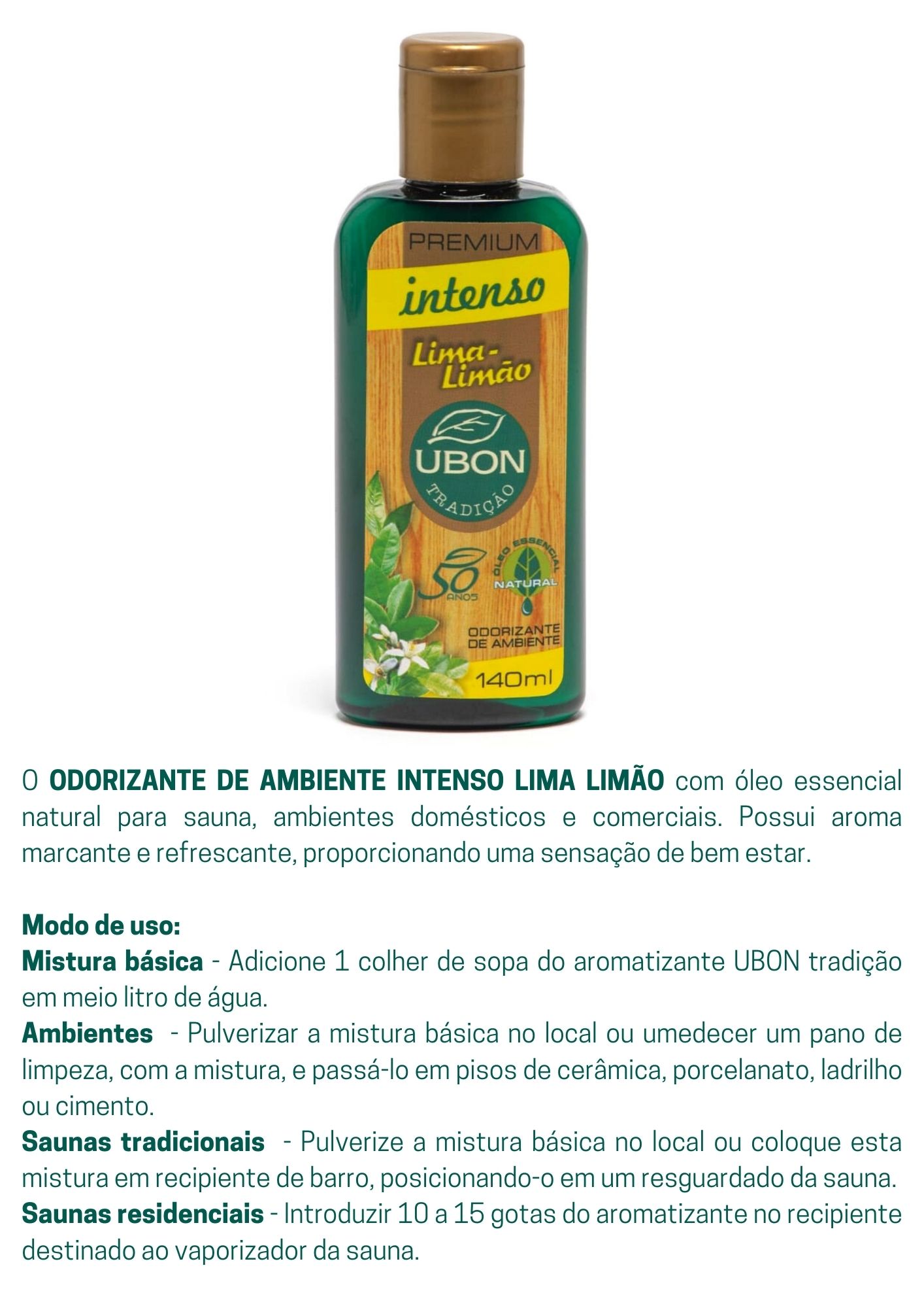 Odorizante de ambiente Intenso Lima Limão 140ml